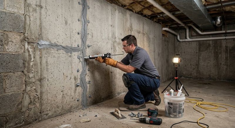 Basement Crack Repair in Debary, FL