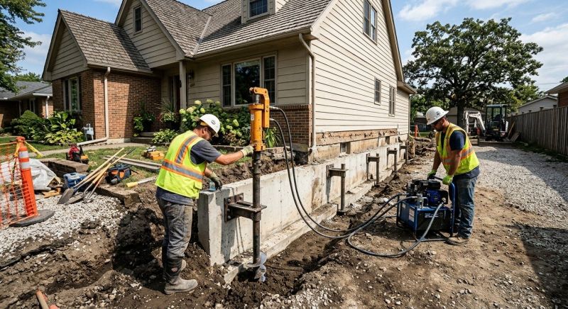 Foundation Stabilizing in Osteen, FL