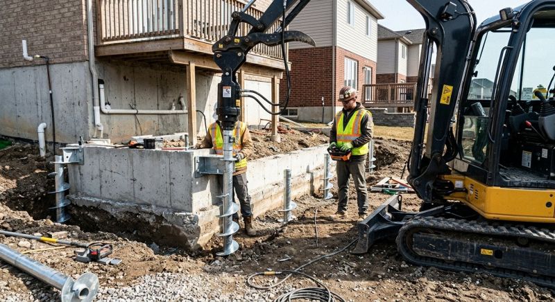 Helical Piers Installation in Debary, FL
