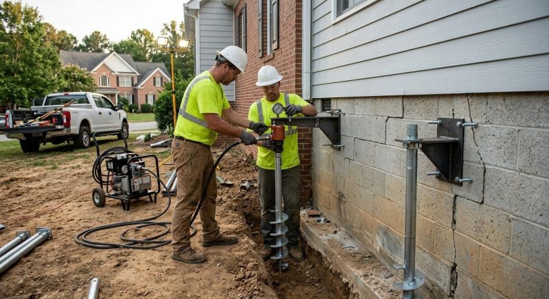 Helical Piers Installation in Debary, FL